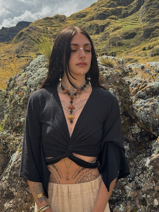 Clarisa Quinto Top (negra)